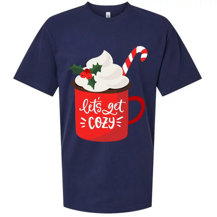 LetS Get Cozy For Christmas Great Gift Sueded Cloud Jersey T-Shirt