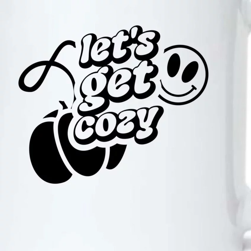 LetS Get Cozy Funny Graphic Tees And Meaningful Gift Black Color Changing Mug