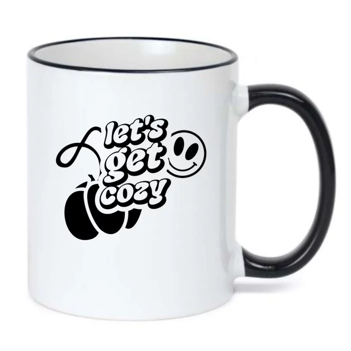 LetS Get Cozy Funny Graphic Tees And Meaningful Gift Black Color Changing Mug