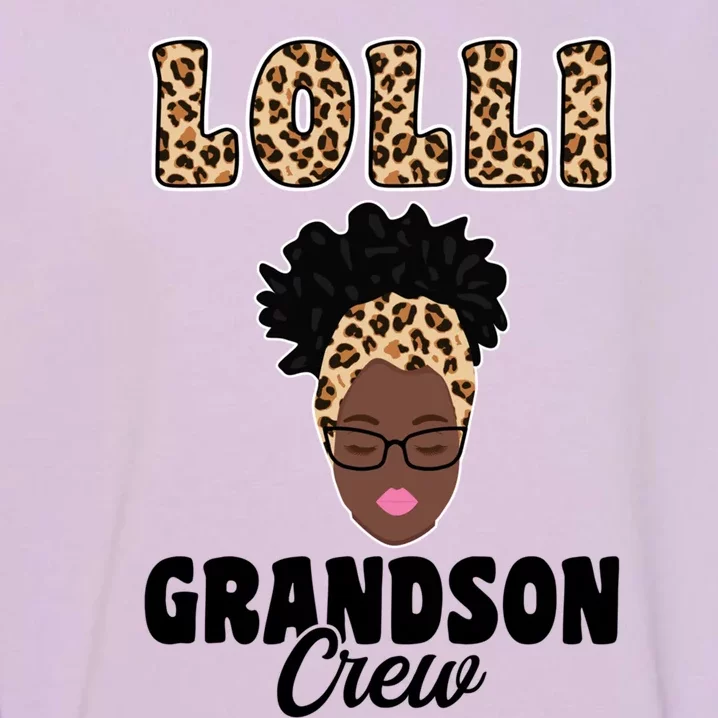 Lolli Grandson Crew Grandma Gift Garment-Dyed Sweatshirt