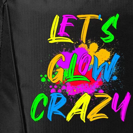 Let's Glow Crazy Outfit Retro Colorful Party City Backpack