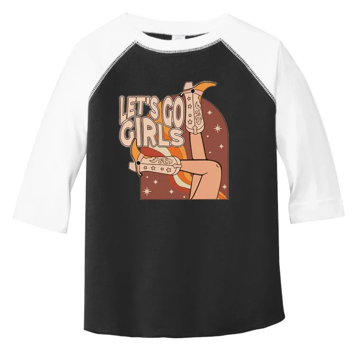 Lets Go Cowgirl Bachelorette Design Toddler Fine Jersey T-Shirt