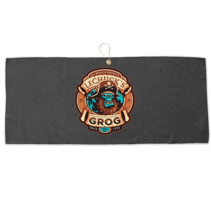 Lechuckss Grog Craftt Beer Monkey Islands Large Microfiber Waffle Golf Towel