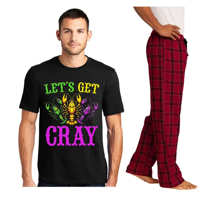 LetS Get Cray Mardi Gras Crawfish Pajama Set