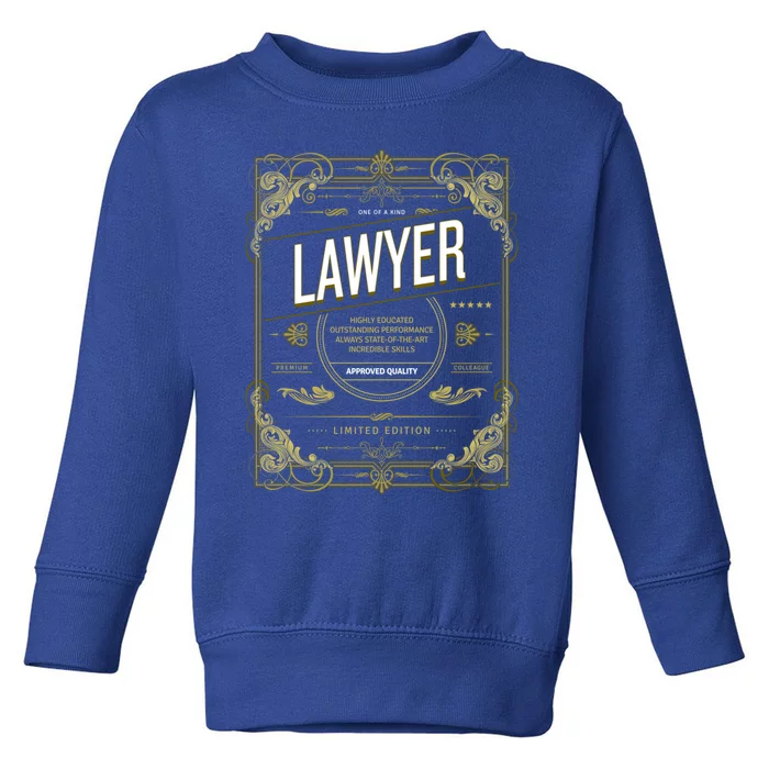 Lawyer Gift Cool Gift Toddler Sweatshirt