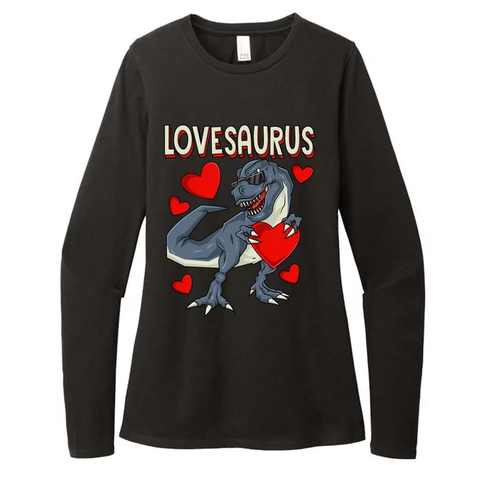 Lovesaurus Gift Couple Dino Love Valentine's Day Gift Meaningful Gift Womens CVC Long Sleeve Shirt