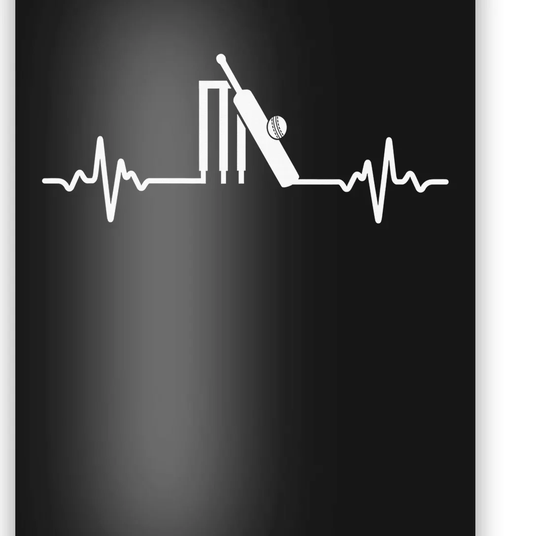 Lover Gifts Cool Cricket Heartbeat Funny Poster