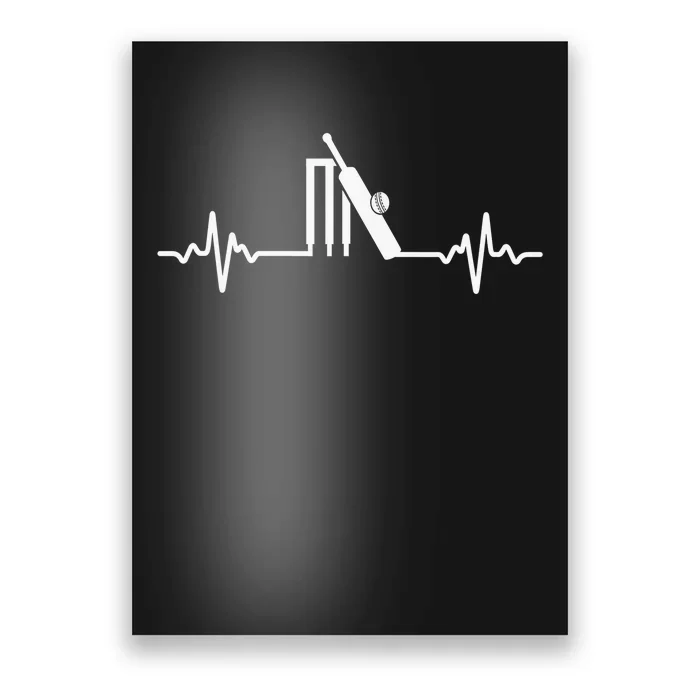 Lover Gifts Cool Cricket Heartbeat Funny Poster