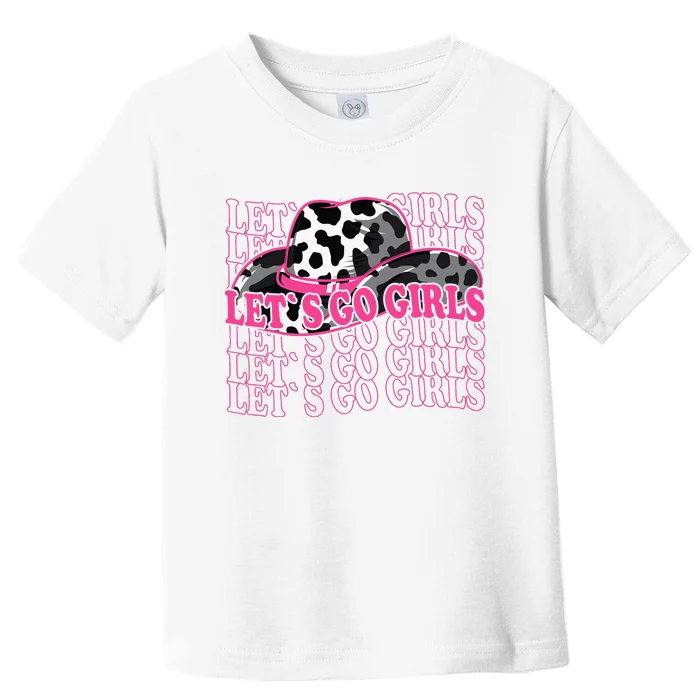 Let´s Go Country Southern Western Cow pattern Toddler T-Shirt