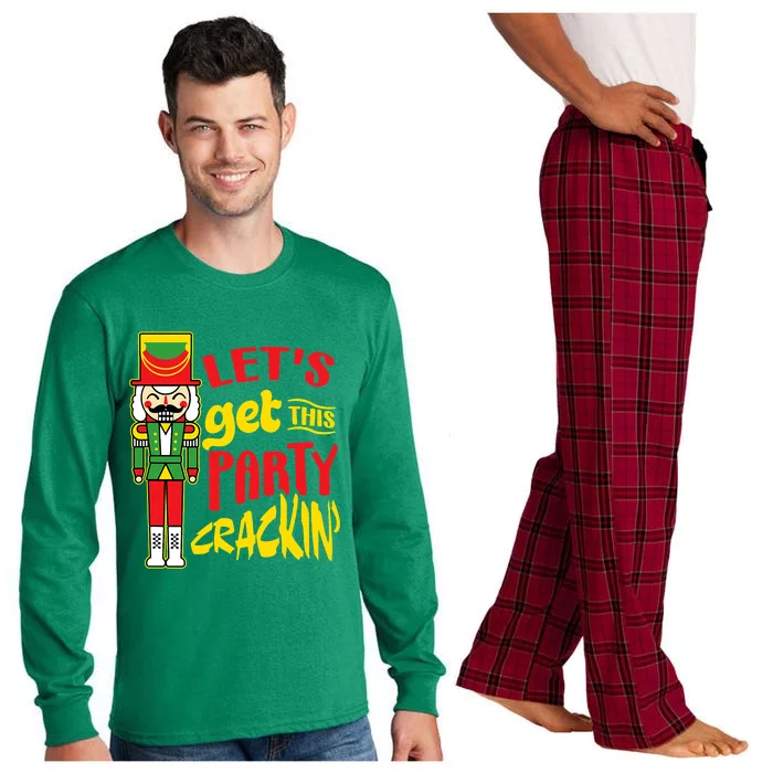 Let's Get Crackin' Funny Nutcracker Christmas Gifts Long Sleeve Pajama Set