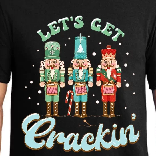 Lets Get Crackin Three Nutcrackers Christmas Teacher Pajama Set