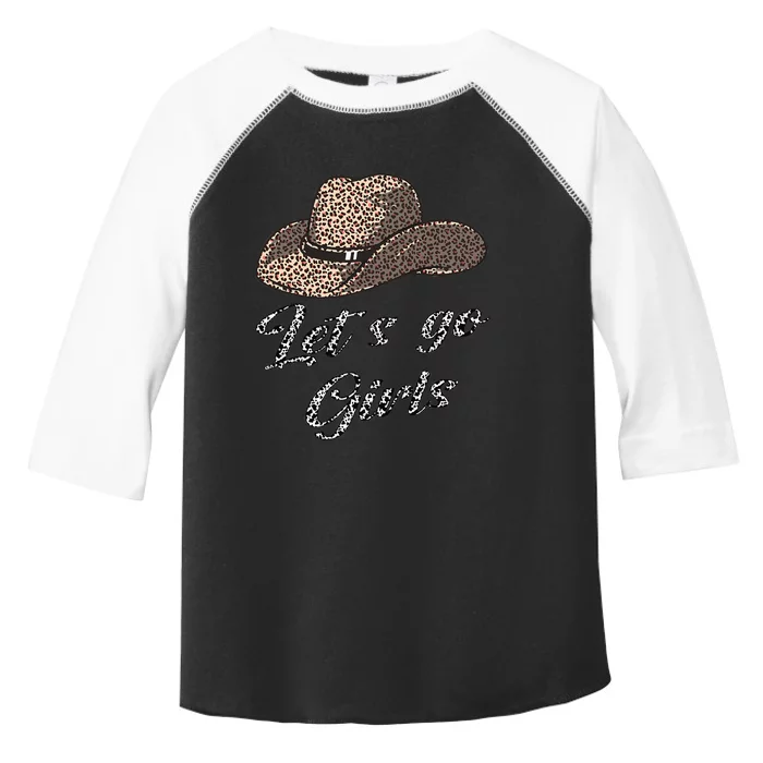 Let´s Go Country Southern Western Leopard Cow Toddler Fine Jersey T-Shirt