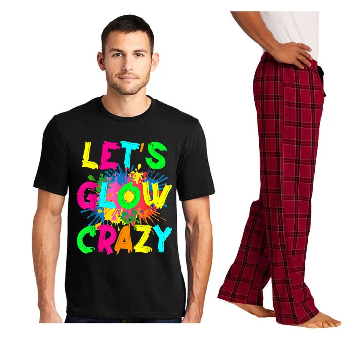 Let's Glow Crazy Outfit Retro Colorful Party 80s Party Pajama Set