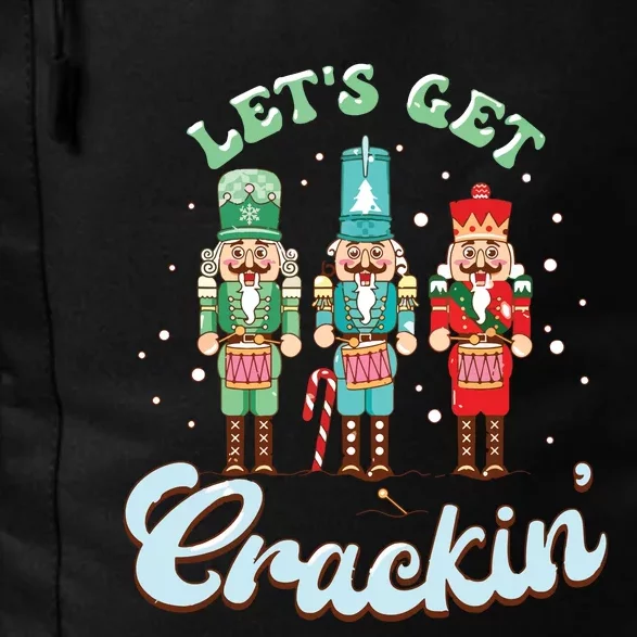 Lets Get Crackin Three Nutcrackers Christmas Teacher Daily Commute Backpack