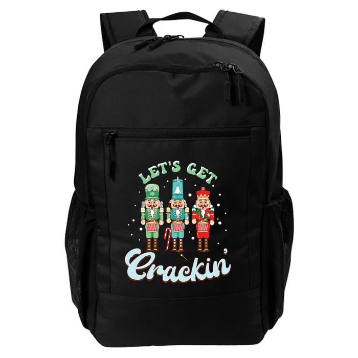 Lets Get Crackin Three Nutcrackers Christmas Teacher Daily Commute Backpack