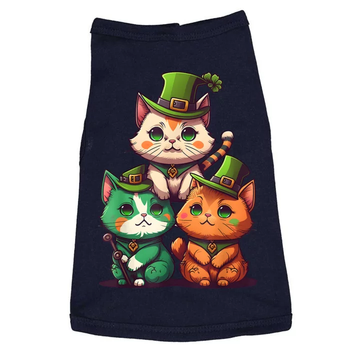 Leprechaun Gnome Cats St Patricks Day Cat Lover Doggie Tank