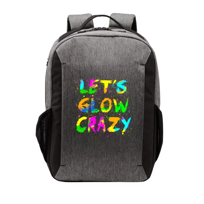 Let Glow Crazy Retro Colorful Quote Group Team Tie Dye Vector Backpack