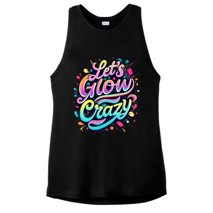 Let's Glow Crazy Ladies Tri-Blend Wicking Tank