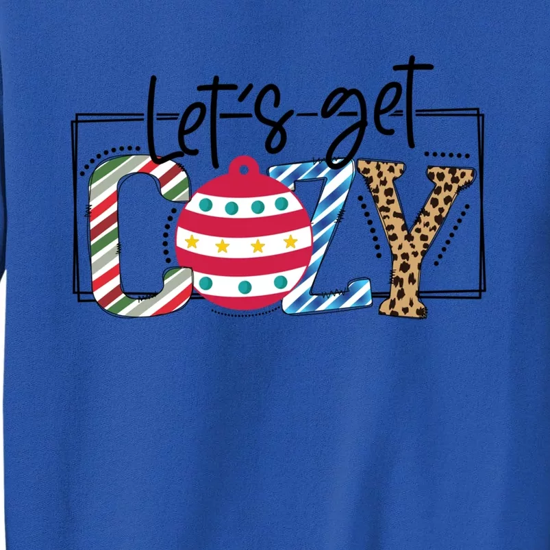 LetS Get Cozy Cute Christmas Leopard Pattern Cute Gift Sweatshirt