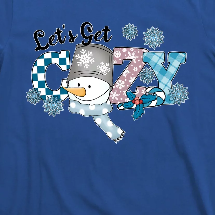 LetS Get Cozy Winter Christmas Snow Gift T-Shirt