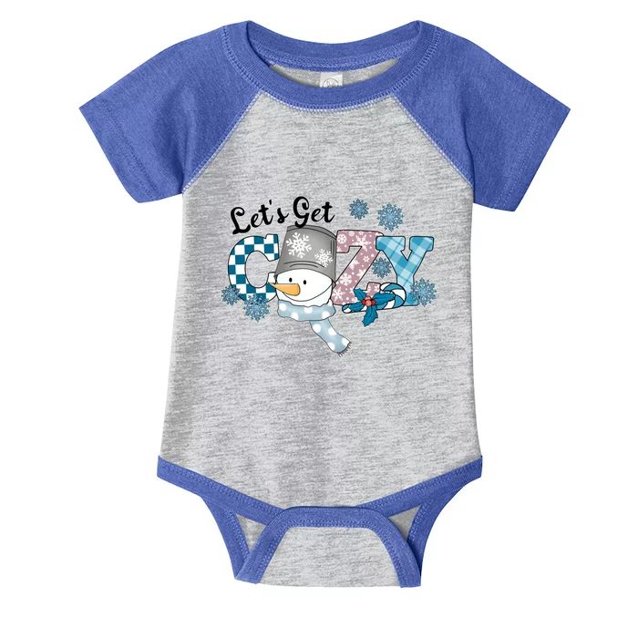 LetS Get Cozy Winter Christmas Snow Gift Infant Baby Jersey Bodysuit