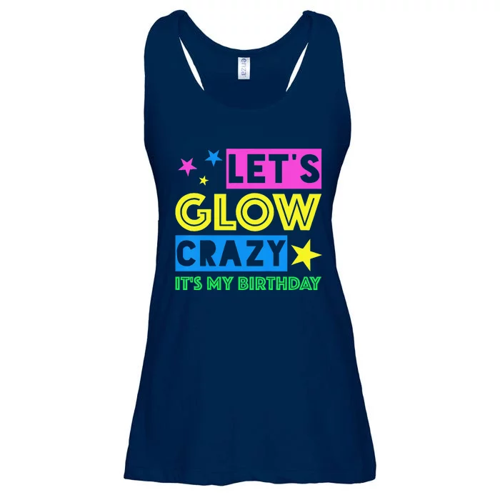 Let's Glow Crazy Its My Birthday Cool Birthday Glow Party Ladies Essential Flowy Tank