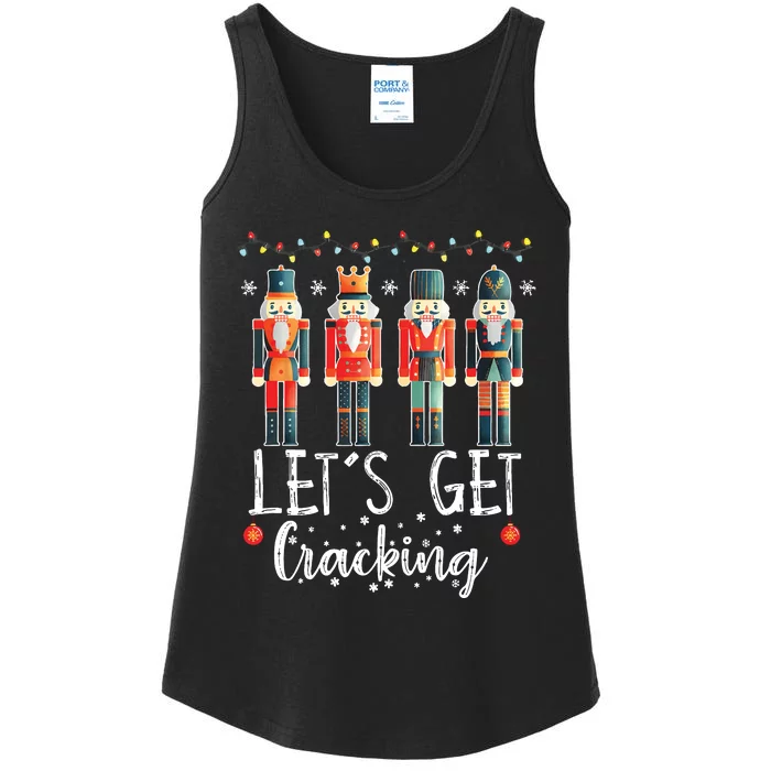 Lets Get Cracking Christmas Nutcracker Ballet Ladies Essential Tank