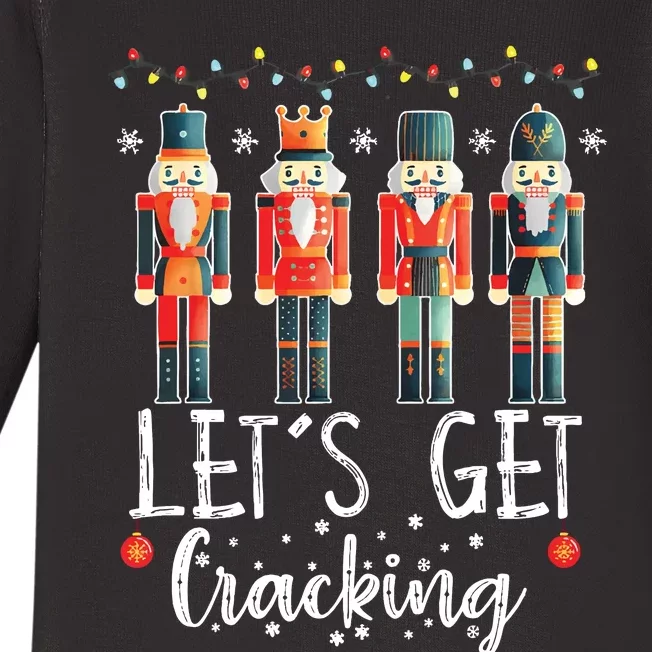 Lets Get Cracking Christmas Nutcracker Ballet Baby Long Sleeve Bodysuit