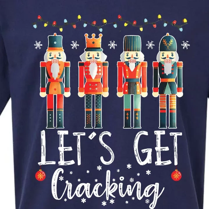 Lets Get Cracking Christmas Nutcracker Ballet Sueded Cloud Jersey T-Shirt