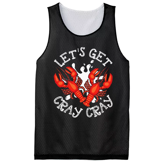 LetS Get Cray Cray Crawfish Crayfish Mesh Reversible Basketball Jersey Tank