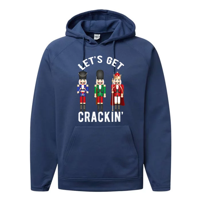 Lets Get Crackin Ballet Christmas Nutcracker Squad Performance Fleece Hoodie