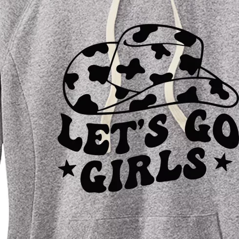 Let's Go Cow Western Gifts For Women's Fleece Hoodie