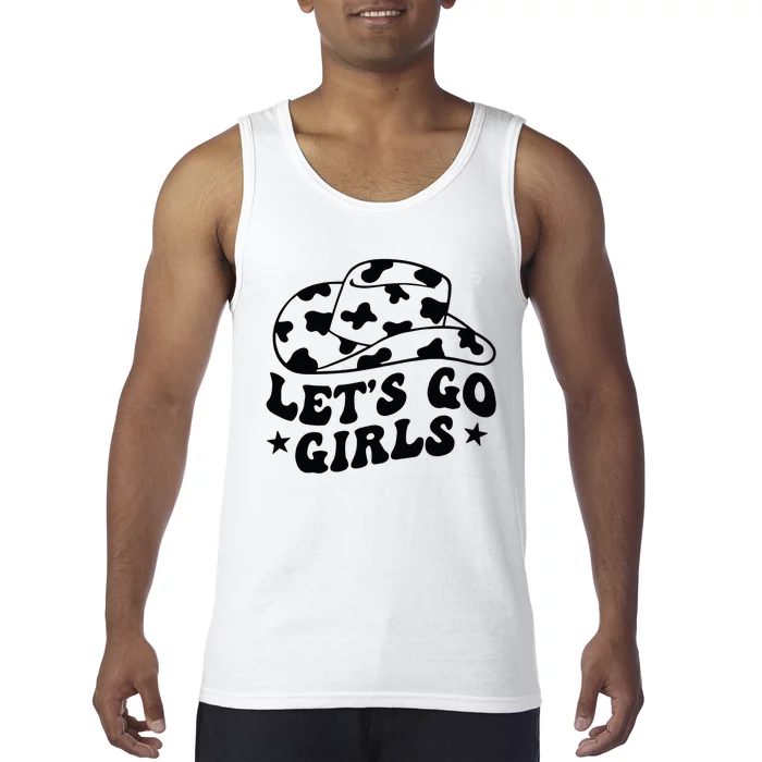 Let's Go Cow Western Gifts For Tank Top