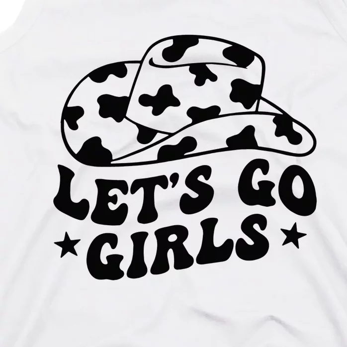 Let's Go Cow Western Gifts For Tank Top