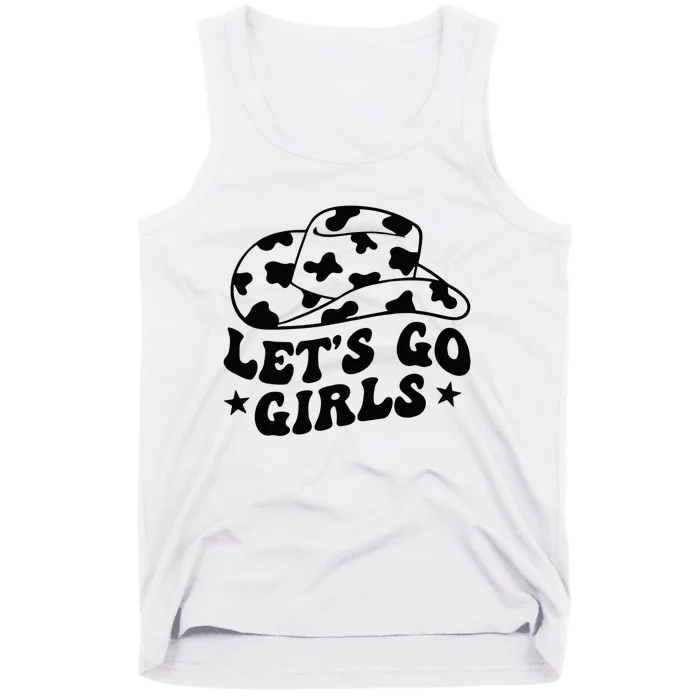 Let's Go Cow Western Gifts For Tank Top