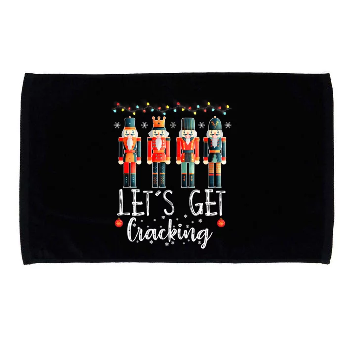 Lets Get Cracking Christmas Nutcracker Ballet Microfiber Hand Towel