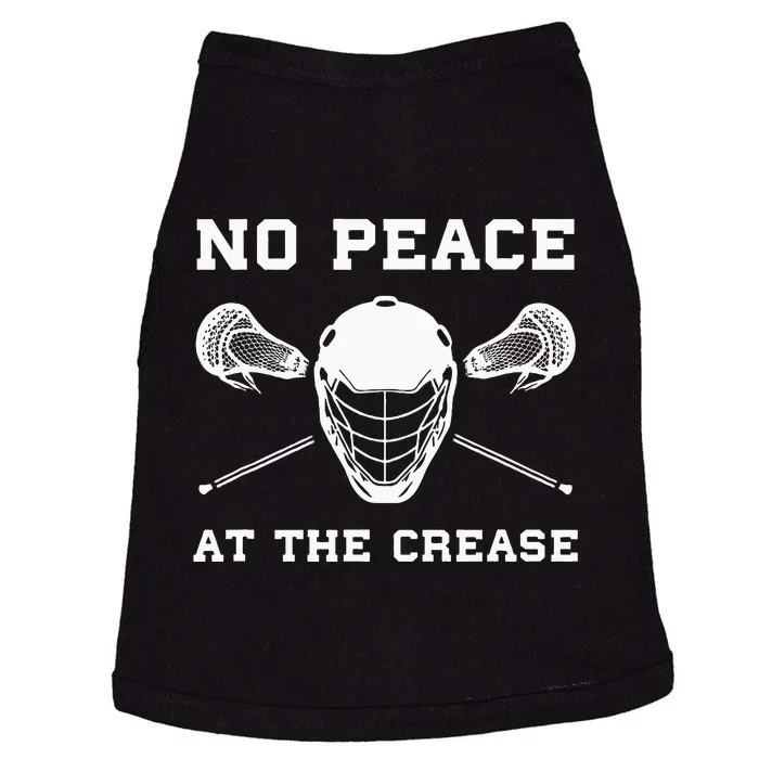 Lacrosse Goalie Crease Funny Lax Doggie Tank