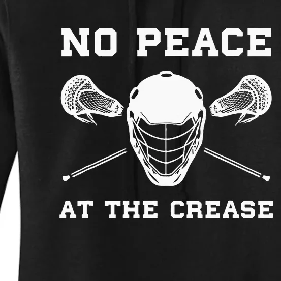 Lacrosse Goalie Crease Funny Lax Women's Pullover Hoodie