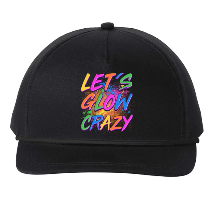 Let's Glow Crazy Snapback Five-Panel Rope Hat