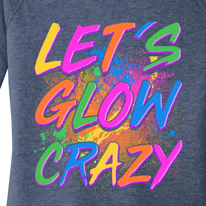 Let's Glow Crazy Women's Perfect Tri Tunic Long Sleeve Shirt