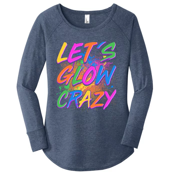 Let's Glow Crazy Women's Perfect Tri Tunic Long Sleeve Shirt