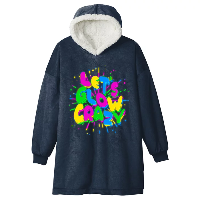 Lets Glow Crazy Hooded Wearable Blanket