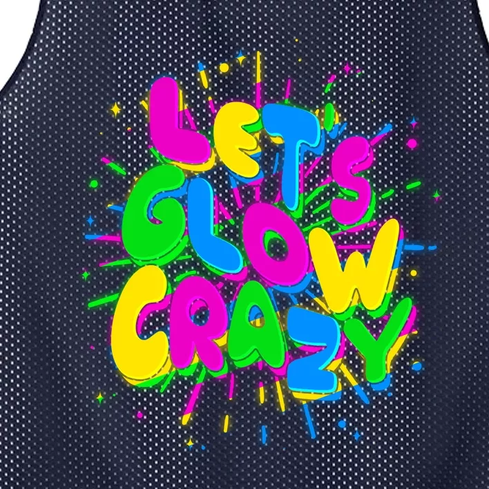 Lets Glow Crazy Mesh Reversible Basketball Jersey Tank