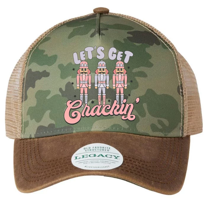 Let's Get Crackin Ballet Christmas Nutcracker Funny Xmas Legacy Tie Dye Trucker Hat