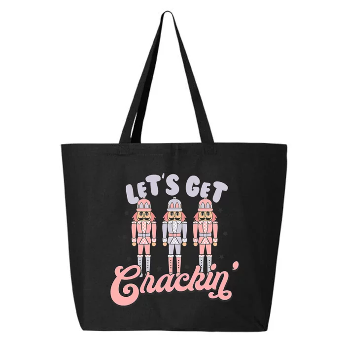 Let's Get Crackin Ballet Christmas Nutcracker Funny Xmas 25L Jumbo Tote