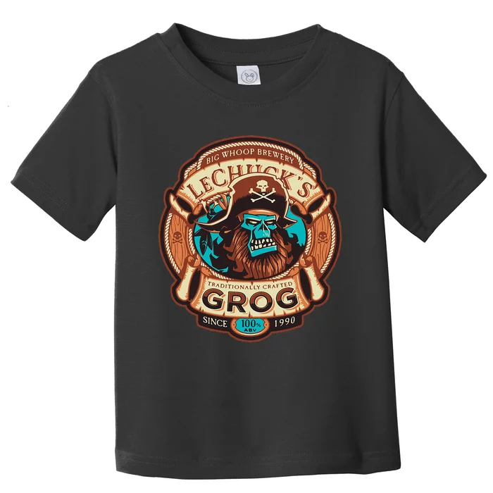 Lechuckss Grog Craftt Beer Monkey Islands Toddler T-Shirt