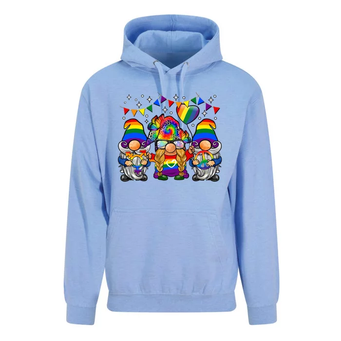 Lgbtq Gnomes Colorful Gnomes Pride Love Rainbow Pride Funny Gift Unisex Surf Hoodie