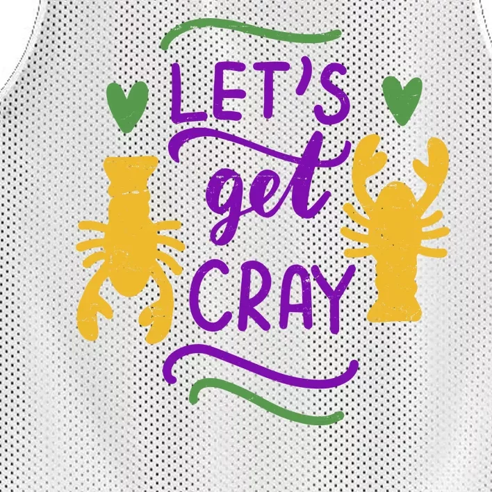 Let's Get Cray Mardi Gras Lobster Mesh Reversible Basketball Jersey Tank