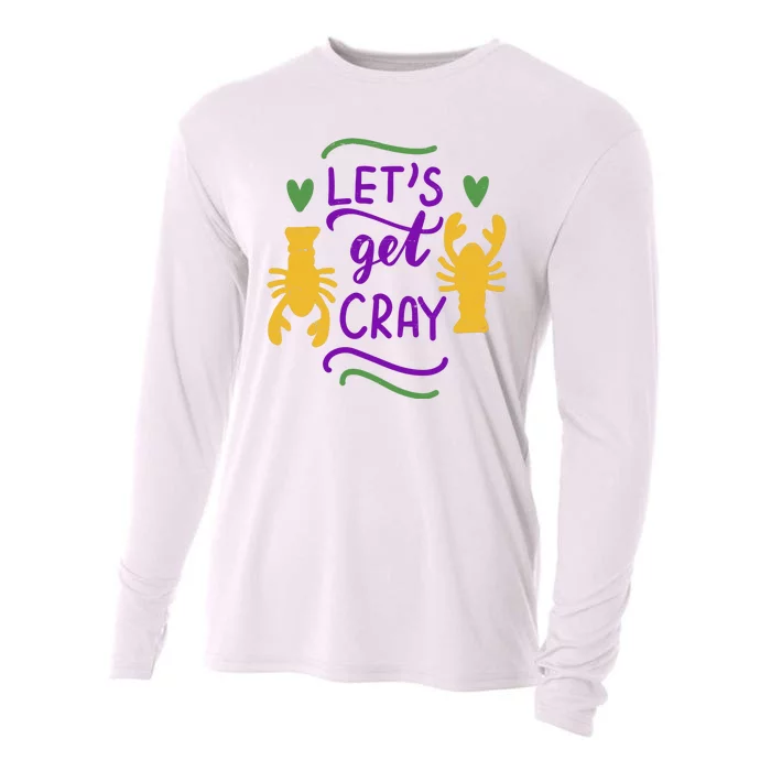 Let's Get Cray Mardi Gras Lobster Cooling Performance Long Sleeve Crew