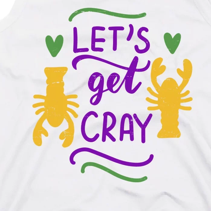 Let's Get Cray Mardi Gras Lobster Tank Top